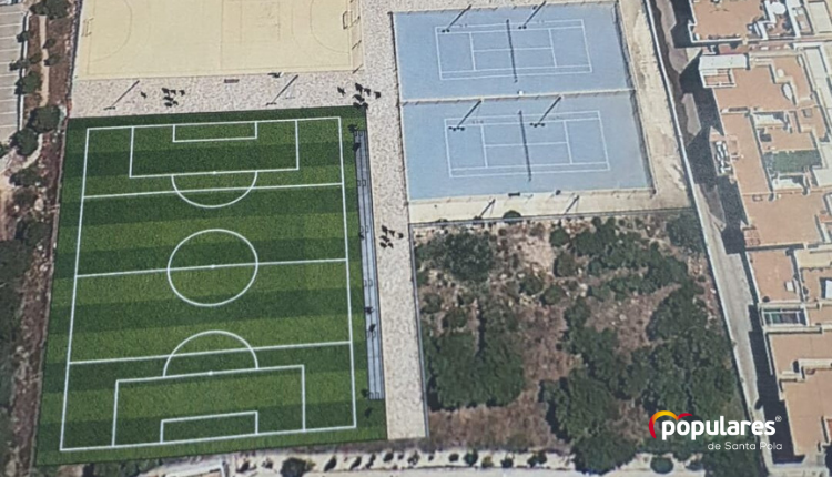Santa Pola adjudica por 387 mil euros la construcción del nuevo campo de fútbol 8 de Gran Alacant